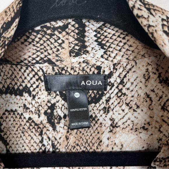 AQUA Snake Print Blouse - Picture 4 of 6